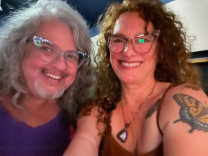 Ani Haines and Lisa Loving two women smiling
