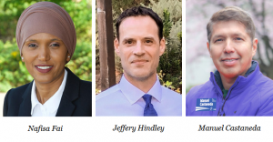 right to left: Nafisa Fai, Jeff Hindley, and Manuel Castaneda right to left: Nafisa Fai, Jeff Hindley, and Manuel Castaneda