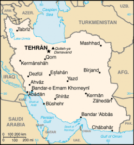 map of Iran