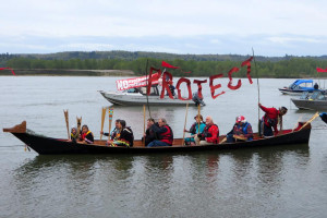 Kalama boat rally against NWI Kalama boat rally against NWI