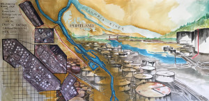 Braided River & CEI Hub painting by Kandace Manning Braided River & CEI Hub painting by Kandace Manning