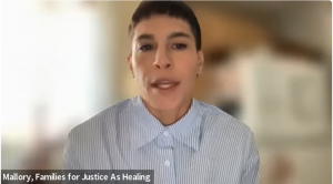 Mallory Hanora, Co-Director, Families for Justice as Healing