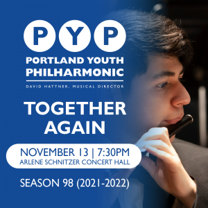 Poster for Portland Youth Philharmonic's 98th season opening concert Poster for Portland Youth Philharmonic's 98th season opening concert