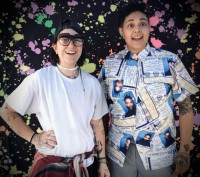 io and Jess, founders of The Flipside Vegan Market