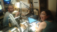 Dueling DJ's PBK and Just Jess trading songs.