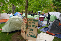 U Penn encampment for Gaza
