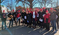 Sing in Solidarity Choir NYC, photo accompanied YES! Magazine article by Annie Levin