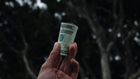 Hand Holding Money Hand holding money