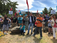 Mosier rally at the river Mosier rally at the river