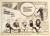 Jack Ohman Cartoon at the Oregon Historical Society Jack Ohman Cartoon at the Comic City USA exhibition of Pacific Northwest cartoonists at the Oregon Historical Society in Portland