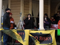 Linda Garcia, Vancouver rally 1-29-2018 Linda Garcia, Vancouver rally 1-29-2018